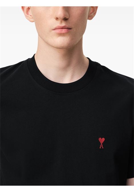 t-shirt adc uomo nera AMI PARIS | BFUTS035.724001